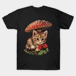 Visualize The Cottagecore Aesthetic Cat Garden T-Shirt